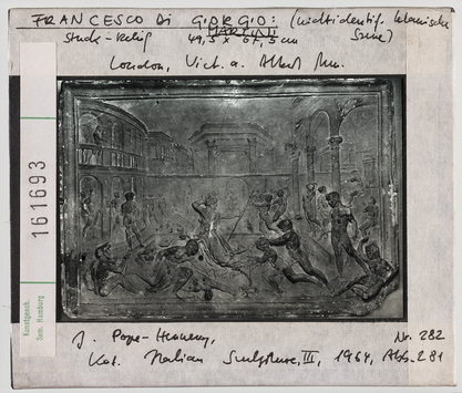 Vorschaubild Francesco di Giorgio Martini: klassische Szene. London, Victoria-and-Albert-Museum 